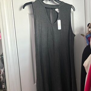 Sleeveless Gray Dress